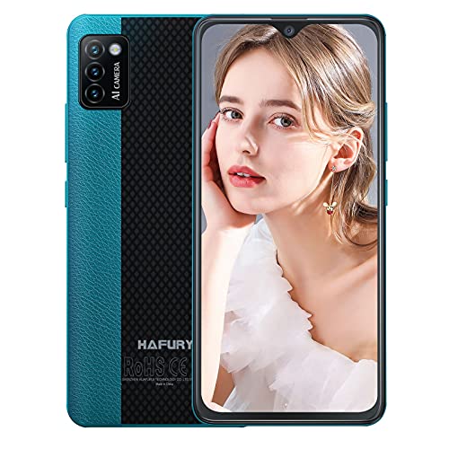 HAFURY Smartphone Libre, Teléfono Móvil Barato y Bueno 4G Cámara Triple 2GB+16GB 128GB Expandible Pantalla 5,5 Pulgadas Dual SIM Face ID 3100 mAh, Móvil Desbloqueado Android 10, Verde