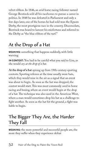 Hair of the Dog to Paint the Town Red: The Curious Origins of Everyday Sayings and Fun Phrases