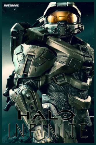 Halo Infinite notebook: first-person shooter video game notebook 6X9 120 pages, for diaries, plans, Christmas gift, birthday gift