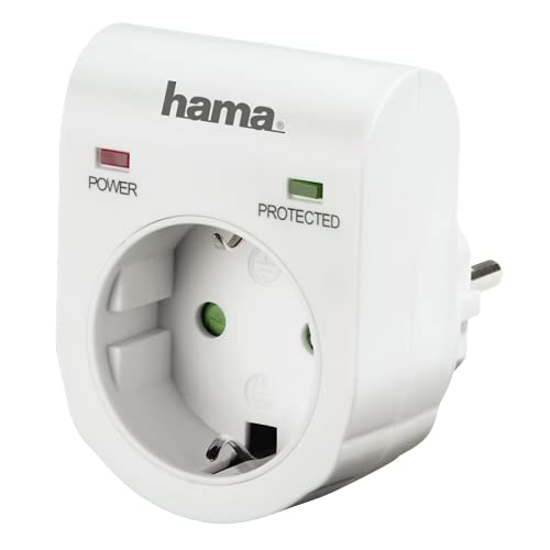 Hama 47771 - Protector de sobretensión (230 V, 50 Hz, 16 A), color blanco