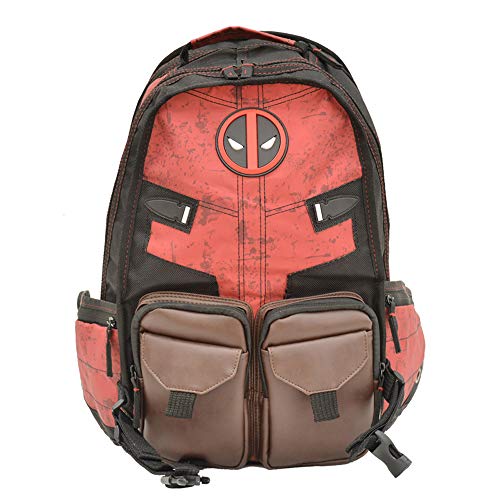 HAMIQI Mochila Anime Deadpool Mochila informal para estudiantes Mochila de viaje al aire libre Mochila escolar multifunción
