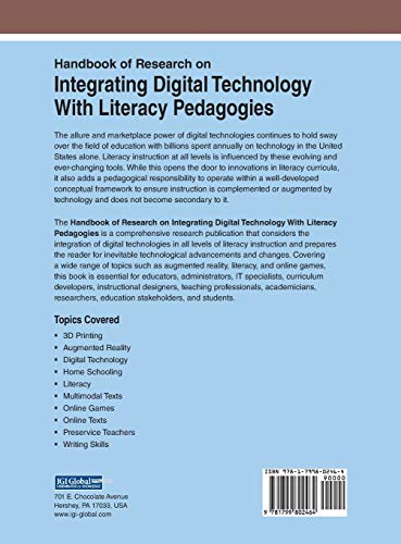 Handbook of Research on Integrating Digital Technology With Literacy Pedagogies (Advances in Educational Technologies and Instructional Design (AETID))
