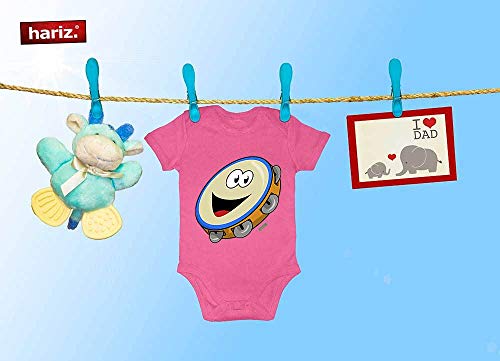 Hariz - Body de manga corta para bebé con pingüino y pingüino (6-12 meses), color negro