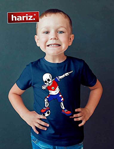 Hariz – Camiseta de fútbol, Dab Skelett Costa Rica, equipación de equipación con tarjetas de regalo rojo 24 meses