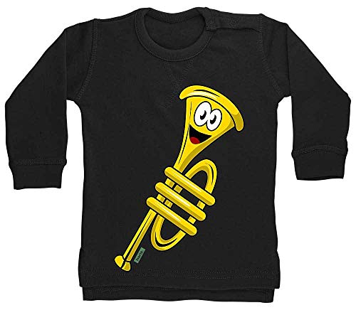 Hariz - Jersey divertido para bebé, con tarjeta de regalo negro negro pingüino Talla:6-12 meses