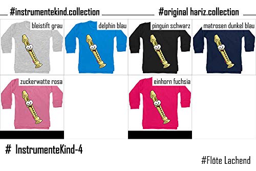 Hariz - Jersey para bebé con flauta sonriente, tarjeta de regalo, pingüino, color negro, 6 – 12 meses