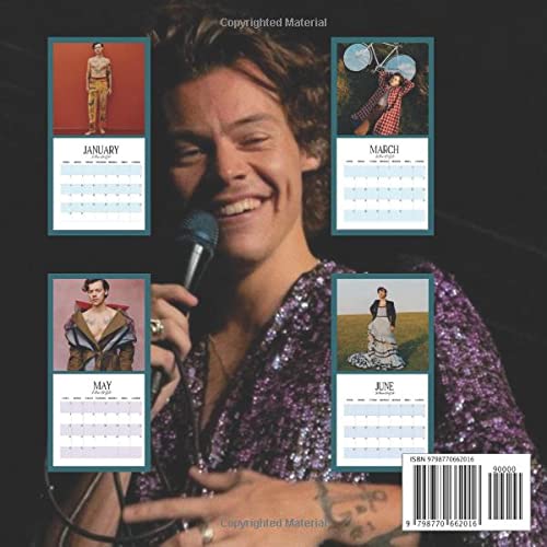 HARRY STYLES OFFICIAL CALENDAR 2022 8.5/8.5 INCH: ENJOY BEAUTIFUL AND SIMPLE DESIGN WITH THIS SQUID GAME CALENDA 2022.PLANNER AND NOTE SECTION