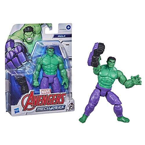 Hasbro Marvel Avengers - Figura Mech Strike de Hulk de 15 cm con Accesorio Mech de Batalla - para niños de 4 años en adelante