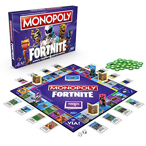 Hasbro Monopoly - Juego Fortnite en Caja, Temporada 2, edición Italiana.