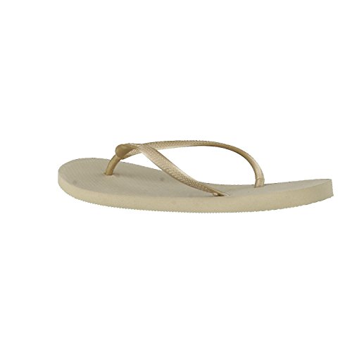 Havaianas Slim, Zapatillas Mujer, Sand Grey Light Golden, 39/40 EU