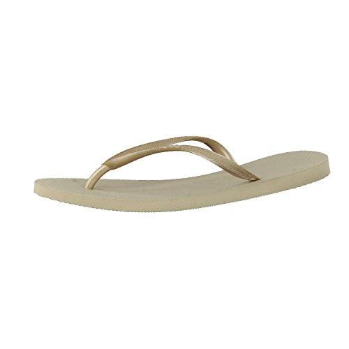 Havaianas Slim, Zapatillas Mujer, Sand Grey Light Golden, 39/40 EU