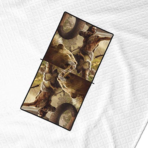 Hdadwy Farcry Primal Pillow Blanket 2 in 1 Throw Well with Zipper Carry Case Lightweight Soft Blankets for Travel