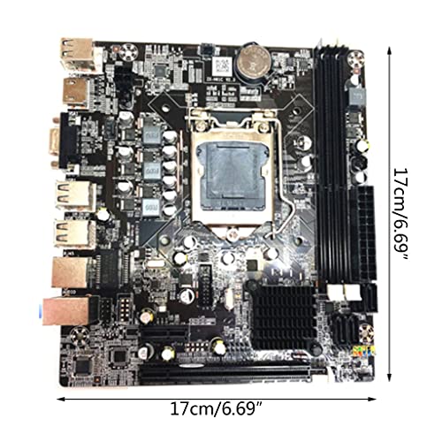 HDBD Placa Base para computadora de Escritorio Placa Base H61 Juego de Kit LGA 1155 con procesador Intel Core i3 2100 CPU DDR3 4GB 1333MHZ Memoria para computadora PC de Escritorio