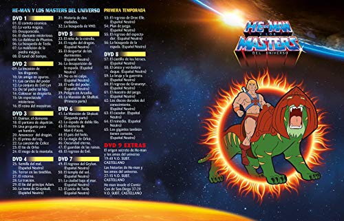 He-Man y los Masters del Universo Temporada 1 Pack 9 DVDs 1983 He-Man and the Masters of the Universe Season 1