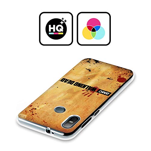 Head Case Designs Licenciado Oficialmente AMC The Walking Dead Horizontal Logo Carcasa de Gel de Silicona Compatible con HTC U Play/Alpine