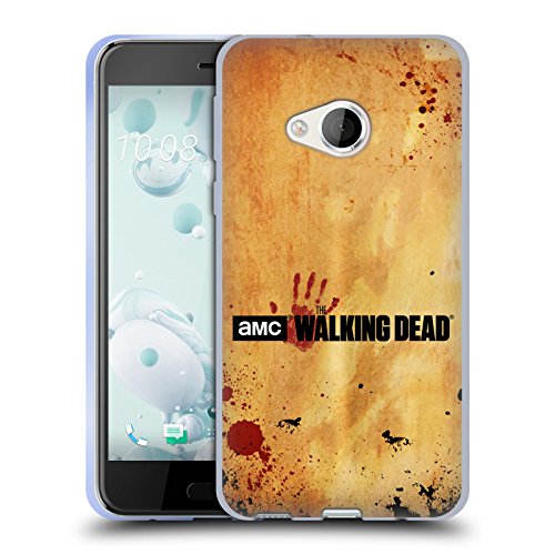 Head Case Designs Licenciado Oficialmente AMC The Walking Dead Horizontal Logo Carcasa de Gel de Silicona Compatible con HTC U Play/Alpine