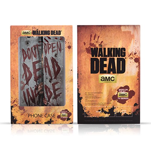 Head Case Designs Licenciado Oficialmente AMC The Walking Dead Paisaje Logo Carcasa de Cuero Tipo Libro Compatible con HTC U Play/Alpine