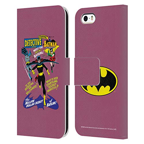 Head Case Designs Licenciado Oficialmente Batman DC Comics Detective Comics 359 Fundas de cómics Famosas Carcasa de Cuero Tipo Libro Compatible con Apple iPhone 5 / iPhone 5s / iPhone SE 2016