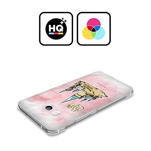 Head Case Designs Licenciado Oficialmente Harry Potter Logo Y Castillo Reliquias de la Muerte XVII Carcasa rígida Compatible con HTC U Play/Alpine