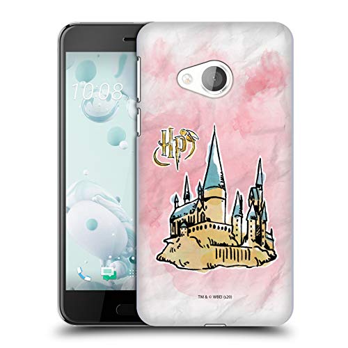 Head Case Designs Licenciado Oficialmente Harry Potter Logo Y Castillo Reliquias de la Muerte XVII Carcasa rígida Compatible con HTC U Play/Alpine