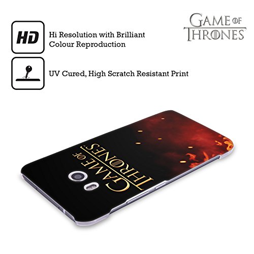 Head Case Designs Licenciado Oficialmente HBO Game of Thrones Logotipo Arte Clave Carcasa rígida Compatible con HTC U Play/Alpine