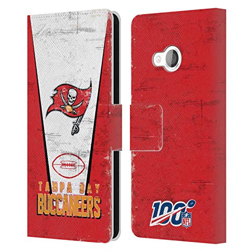 Head Case Designs Licenciado Oficialmente NFL Banner 100 Tampa Bay Buccaneers Logo Art Carcasa de Cuero Tipo Libro Compatible con HTC U Play/Alpine