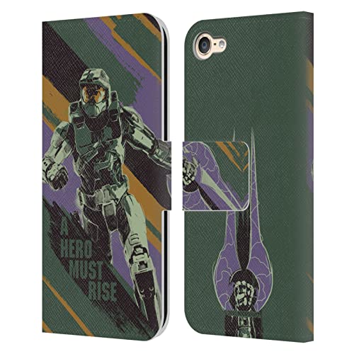 Head Case Designs Licenciado Oficialmente Xbox Game Studios Halo Infinite Creer 20 Aniversario Carcasa de Cuero Tipo Libro Compatible con Apple Touch 6th Gen/Touch 7th Gen