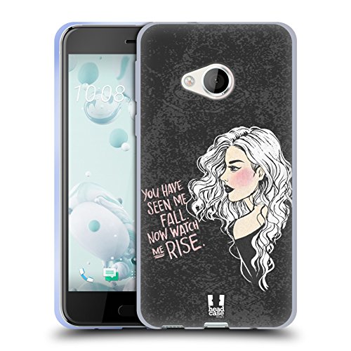 Head Case Designs Mira cómo me levanto Feminismo Carcasa de Gel de Silicona Compatible con HTC U Play/Alpine