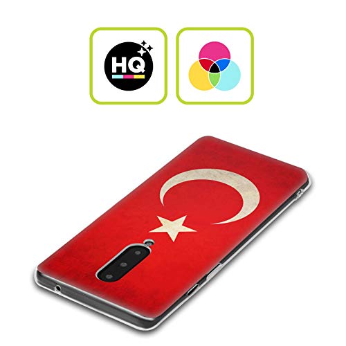 Head Case Designs Turco De Turquía Banderas Vintage Carcasa de Gel de Silicona Compatible con Google Pixel 2