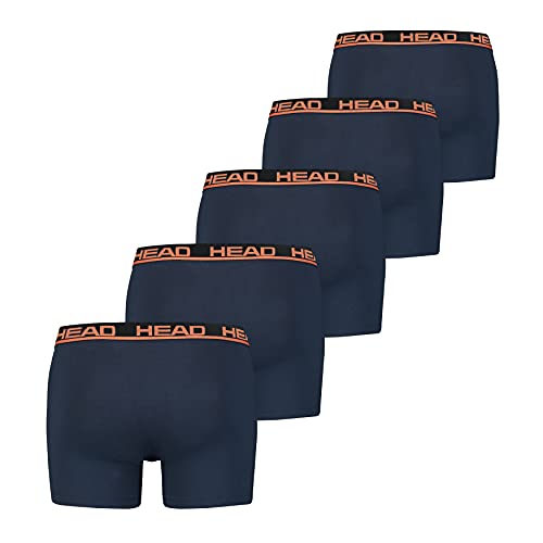 Head Men's Basic Boxers Bóxer, Peacoat/Orange, L para Hombre