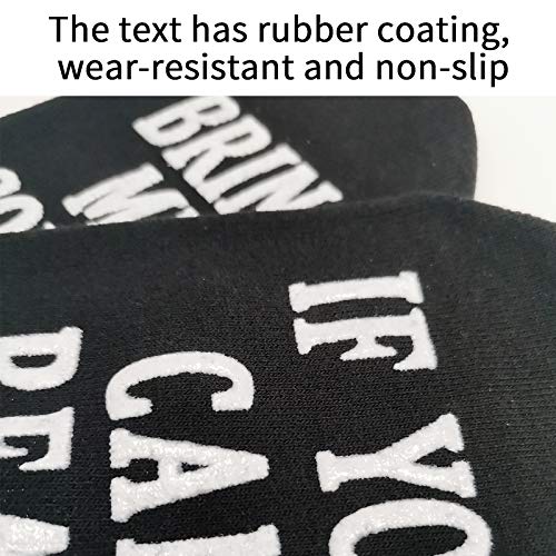 HEIGOO Calcetines de tobillo divertidos, tamaño 2.5-9 "si puedes leer esto, tráeme café Calcetines de jugador, ， Úselos para regalos de San Valentín, regalos de cumpleaños