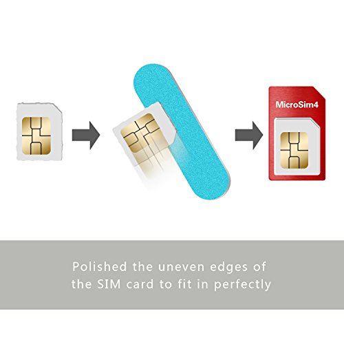 Helect Adaptador de Tarjeta SIM, 5-en-1 Nano para Adaptador de Tarjeta SIM Nano y Micro SIM Kit de Tarjeta Convertidor con Herramientas Polaco Chip y Expulsar Aguja