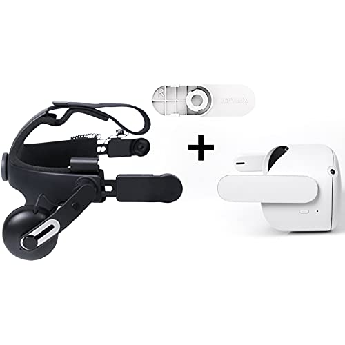 Hensych Adaptador de Auriculares para conectar Oculus Quest 2 con HTC Vive Deluxe Audio Correa Das Conector de la Cabeza Adaptador de Banda Inteligente Conector VR Correa de conexión de Auriculares
