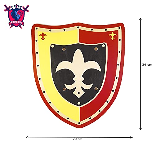 HERALDUM Escudo y Espada de Madera para Niños