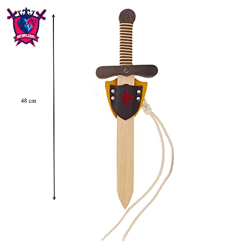 HERALDUM Escudo y Espada de Madera para Niños