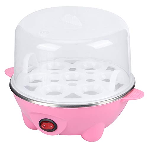 Hervidor de huevos Máquina de cocción multifunción para el hogar Utensilios de cocina Enchufe de la UE 220 V para hervidos, escalfados, revueltos, tortillas, verduras al vapor, mariscos, albóndigas(C)