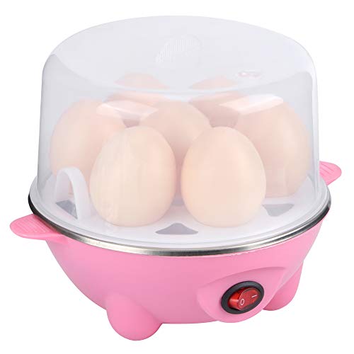 Hervidor de huevos Máquina de cocción multifunción para el hogar Utensilios de cocina Enchufe de la UE 220 V para hervidos, escalfados, revueltos, tortillas, verduras al vapor, mariscos, albóndigas(C)