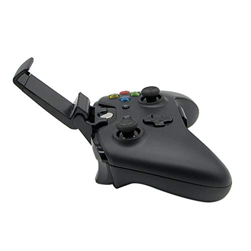 hetuioiyster, Soporte de Montaje para teléfono móvil, Controlador de Gamepad, Soporte de Clip para Xbox-One, Mango de plástico Negro + Soporte de Metal