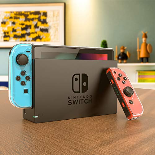 HEYSTOP Carcasa Compatible con Nintendo Switch, Funda Nintendo Switch con Protector de Pantalla para Nintendo Switch Console y Grip con Agarres para el Pulgar, Nueva Actualización 2020