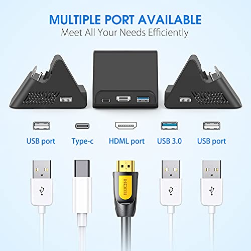 HEYSTOP Cargador para Nintendo Switch, Carga Rápida USB Type-C Compatible con Joy con Mandos TV/Nintendo Switch/Switch Lite/Switch OLED