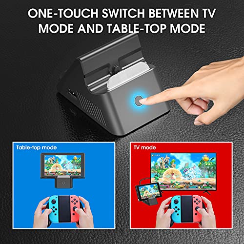 HEYSTOP Cargador para Nintendo Switch, Carga Rápida USB Type-C Compatible con Joy con Mandos TV/Nintendo Switch/Switch Lite/Switch OLED