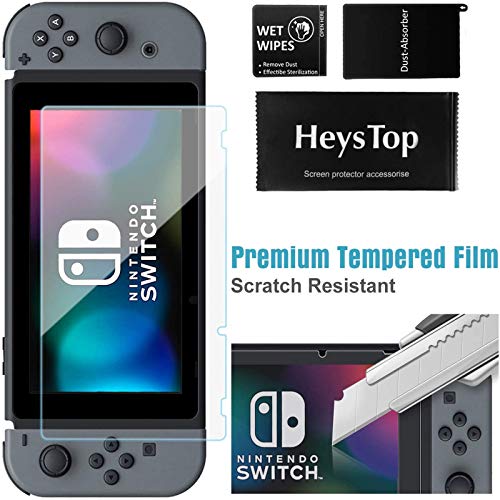 HEYSTOP Compatible con Nintendo Switch Accesorio, Compatible con Nintendo Switch Funda Funda de Transporte Compatible con Nintendo Switch y Switch Protector de Pantalla Apretones de Pulgar
