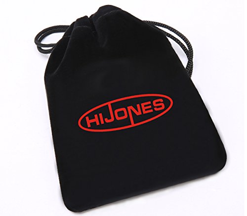 HIJONES Hombres De Acero Inoxidable Clavo Cruz Encanto Colgante Collar Cadena 22 Pulgadas, Negro Pulido