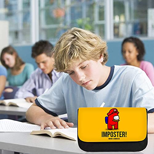 Hilloly Series Estuche de Lápices Estuche para Lápices Game Organizador Portalapices de Gran Capacidad Portátil Cremalleras Dobles Doble Capas para Niños y Niñas