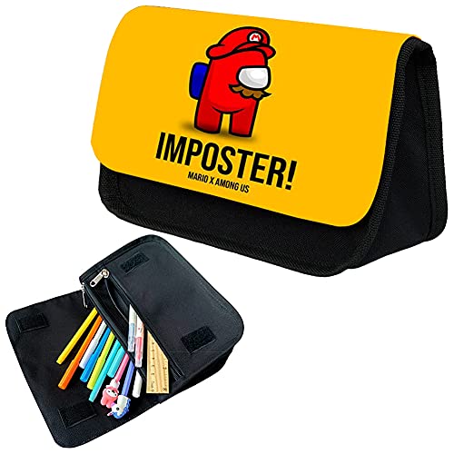 Hilloly Series Estuche de Lápices Estuche para Lápices Game Organizador Portalapices de Gran Capacidad Portátil Cremalleras Dobles Doble Capas para Niños y Niñas