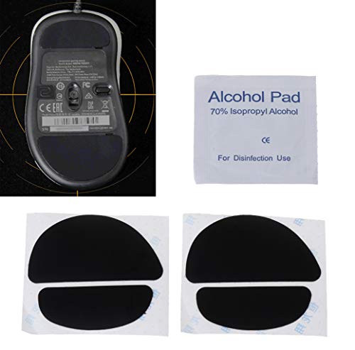 HLLR Teclado y ratón 2 uds 0,6mm de Grosor Patas de ratón Patines de ratón para Zowie EC1 EC2 EVO