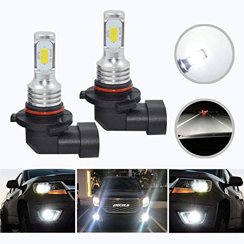 HOCOLO 2x 9005 HB3 H10 9145 9140 9050 9155 9055 Bombillas LED Blanco 6000K DRL Luz de conducción antiniebla Reemplazo halógeno 3570 Piezas de vehículos automotrices Plug-N-Play de alta potencia