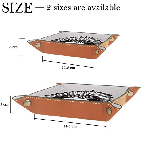 HOHOHAHA Bandeja de dados para rodar dados con bandeja de almacenamiento para juegos de mesa RPG DND, bandeja de dados, lindo panda con tatuaje indio
