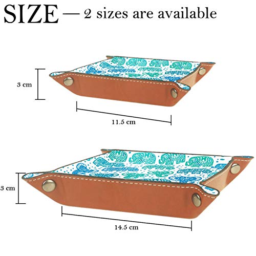 HOHOHAHA Bandeja de dados para rodar dados con bandeja de almacenamiento para juegos de mesa RPG DND, diseño de elefante indio verde azul
