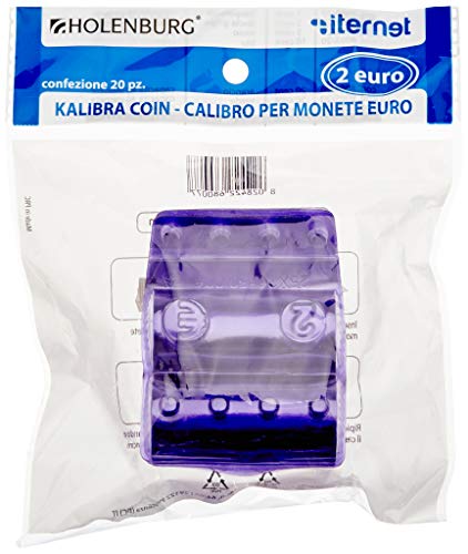 Holenburg - Blíster de plástico para monedas de 20 euros - Capacidad 25 monedas - Modelo n. 8004/20 - Paquete de 20)
